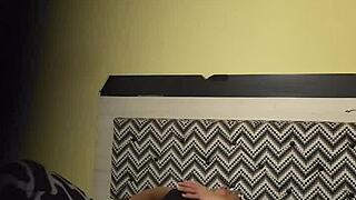 hey why is my sexy milf alone masturbating in lingerie flashing big ass and tits like that