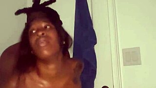 In the steamy shower, a slim petite 18+ beauty gets pounded by a monster cock in hardcore doggystyle action, leading to a wet pussy cumshot and facial finish from her amateur partner.