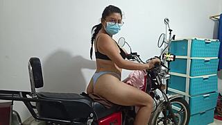 Is it possible for this curvy young 18+ Latina to fulfill her filming fuck fantasy?