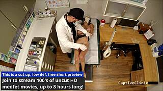 Behind the scenes, tattooed Kristen Martinez spreads her ass in a fetish interview with slapping and humiliation, revealing long hair and natural tits.