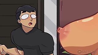 After a long workday, woman seduces her husband at home