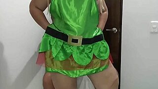 Curvy Colombian BBW Enjoys Holiday Party Sex With Deepthroat And Cum On Ass