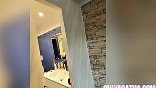 Spying on Sexy Latina Neighbor in Steamy Shower Scene