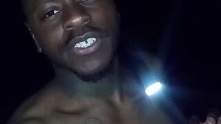 Privately showing my natural tits on a 70 degree weather night and moving towards my woman