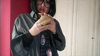 chantalchannel looks hot even dressed like a man in homemade video