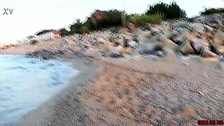 What if Linda Del Sol teases with licks before outdoor blowjob on massive cock?