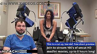 Human guinea pig Phoenix Rose endures mandatory Hitachi orgasms from Doctor Tampa in Florida hospital