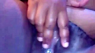 Curvy pawg babe with big ass and tits masturbates solo on bed after church until orgasm.