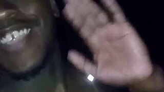 Privately showing my natural tits on a 70 degree weather night and moving towards my woman