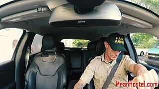 Teen sub bound and punished by maledom in kinky dorm threesome