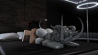 Oh Wow, Breeding That Roblox Demon Slut With Monster Cock In Condo!