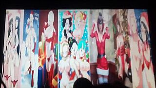 during this wild christmas gathering, the group indulges in festive activities with milk and joyful connections.