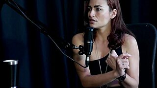 the beautiful brazilian babe feels pleasure in a swinger group lingerie session with sheer elements