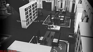 why is this wife cheating and fucking a stranger at the library on cam?
