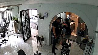 the latina casually flirted with the contractor leading to an unexpected steamy encounter