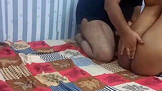 Beautiful indian step daughter having fun with step mom - are you joining this interracial handjob and fingering session?