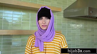 i got this sexy middle-eastern teen trying sucking cock for first time