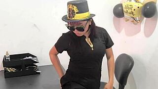 Hot Office Worker Teases With Anal Plug In Hospital Setting Versus Naughty Nurse Desires