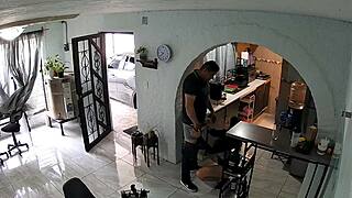 the latina casually flirted with the contractor leading to an unexpected steamy encounter