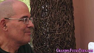 Man i love how that ginger teen rides and fucks the older guy with her small tits bouncing wildly