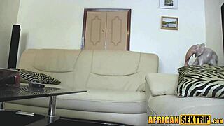 I take that hot ebony mouthful of cock before all fours pounding