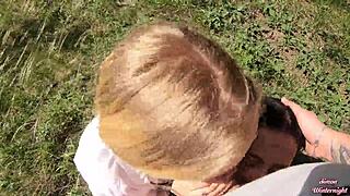 Smoking sluts suck cock and swallow cum eagerly