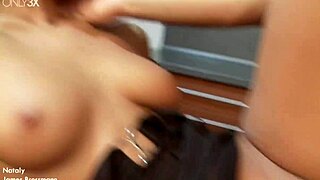 nataly experiences intense doggystyle and missionary action with james brossmann in a passionate bedroom encounter