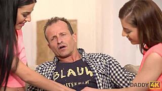 incredible action with old man and young eveline silvia dellai