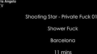 shooting star cris angelo enjoys a private shower session with passionate embraces