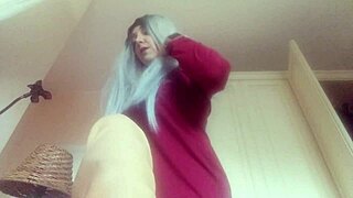 Blindfolded milf gets punished with asshole play in taboo roleplay.