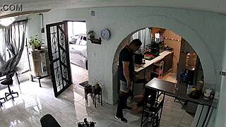 the latina casually flirted with the contractor leading to an unexpected steamy encounter