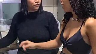 fun chat with friends turns into wild flashing action real quick 😏