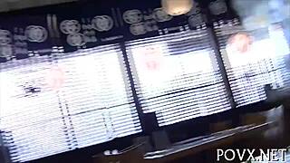 This horny girlfriend just loves giving blowjobs then getting her tight pussy fucked rough and wild in pov action