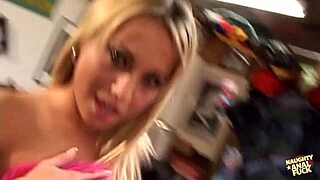 i love how this bootylicious blonde takes deep anal cock in her thick round bum with naughty stripping