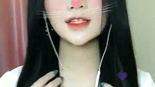 I feel so drawn to this sexy Korean babe giving an intense blowjob