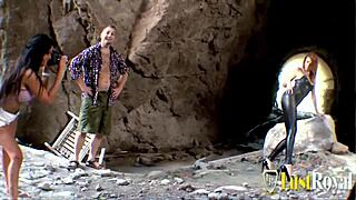 Milf bianca resa gets pounded in rough beach anal sex with doggystyle and cowgirl action 😍