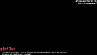 character offers intimate favor in dating anime game life in santa county part 13