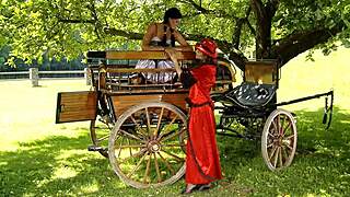 Bold honeys dive into intense fingering action with tight pussies.