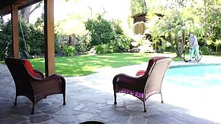 How wild is it when Gigi Loren gets her pussy fucked while step daddie fingers tight ass in fishnets?