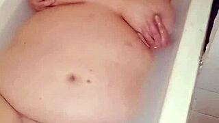 Hey, check out this relaxing solo session in the bathtub with some gentle self-care