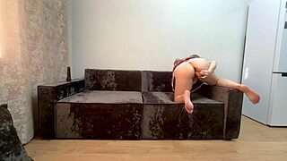 hard FUCKING blonde with BIG ASS rides COCK in BEDROOM quickie session