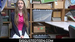 Disgusted Teen Samantha Hayes and Granny Erica Lauren Duo Bang LP Officer After Shoplifting Bust