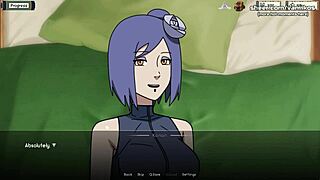 Naruto Kunoichi Trainer: Hot Teen 18+ Konan Gives Blowjob and Gets Tight Pussy Creampied Outdoor in Public