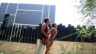 oh wow, join my wild public sex adventure deep in the city woods with intense blowjobs! 🌳🍆