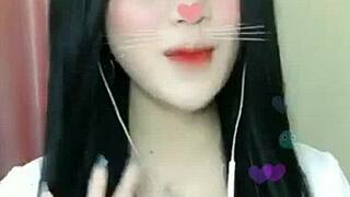 I feel so drawn to this sexy Korean babe giving an intense blowjob