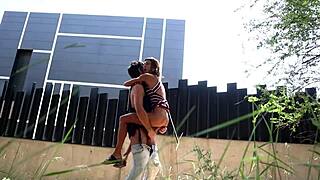 oh wow, join my wild public sex adventure deep in the city woods with intense blowjobs! 🌳🍆