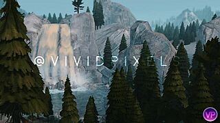 I feel so aroused watching this old guy rip clothes and fuck a blonde with big tits and ass on our camp trip, ending with a facial