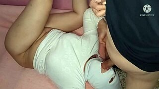 Arab wife delivers intense blowjob before getting fucked doggystyle with creampie finish