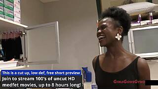 dialogic-provocative hey, what if we spice up this hospital exam with a vibrator on my shaved pussy... ready for close-up orgasm, patient?