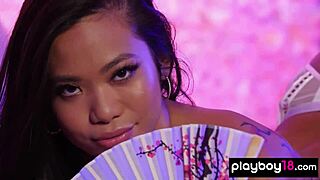 Look at my freshly shaved pussy, I'm Vina Sky, your petite Asian teen babe!